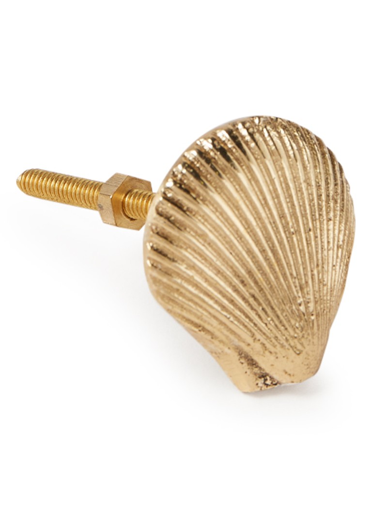 Doing Goods Abby Shell enkele kapstokknop van messing Goud - Deal