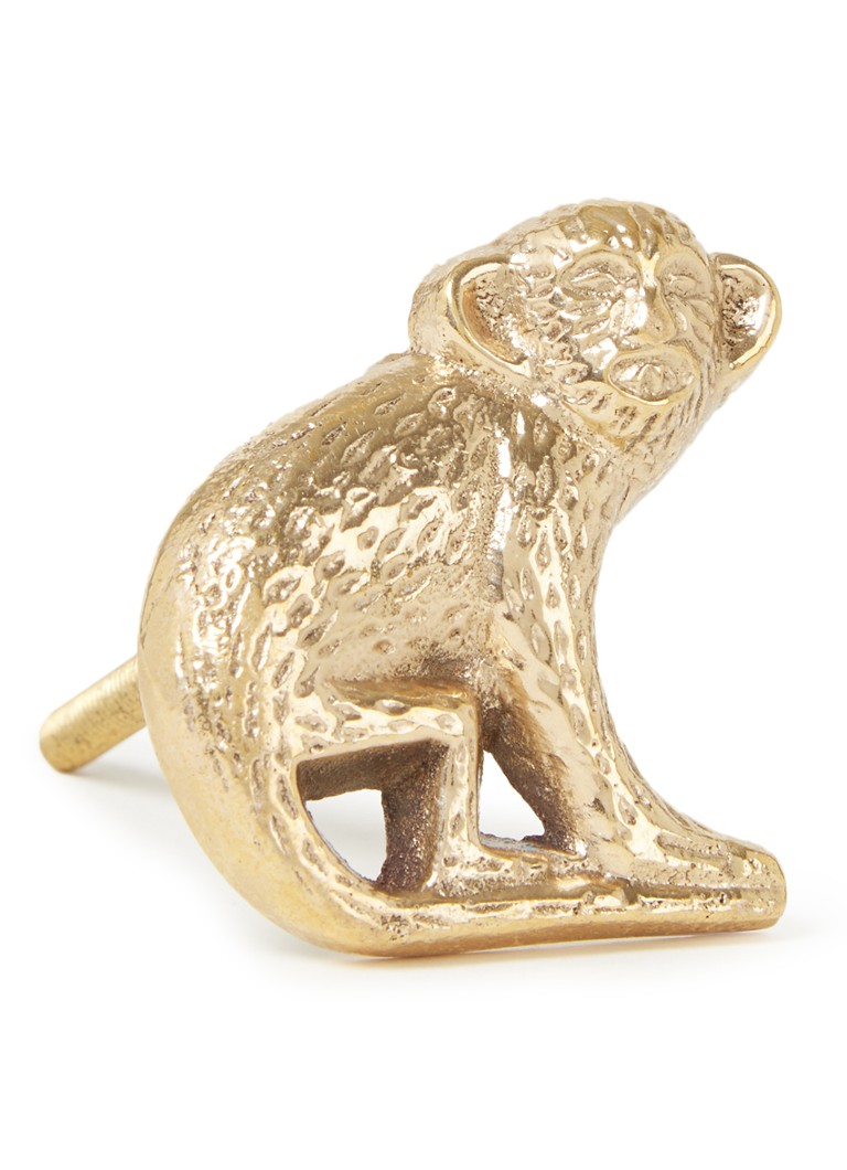 Doing Goods Peppin Monkey deurknop links Goud - Deal
