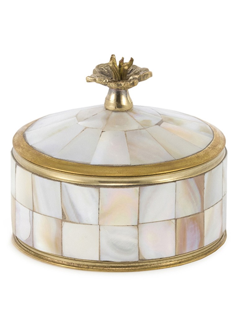 Doing Goods Dames Maisie Sieradendoosje Parelmoer in de kleur Goud, maat: 1MAAT
