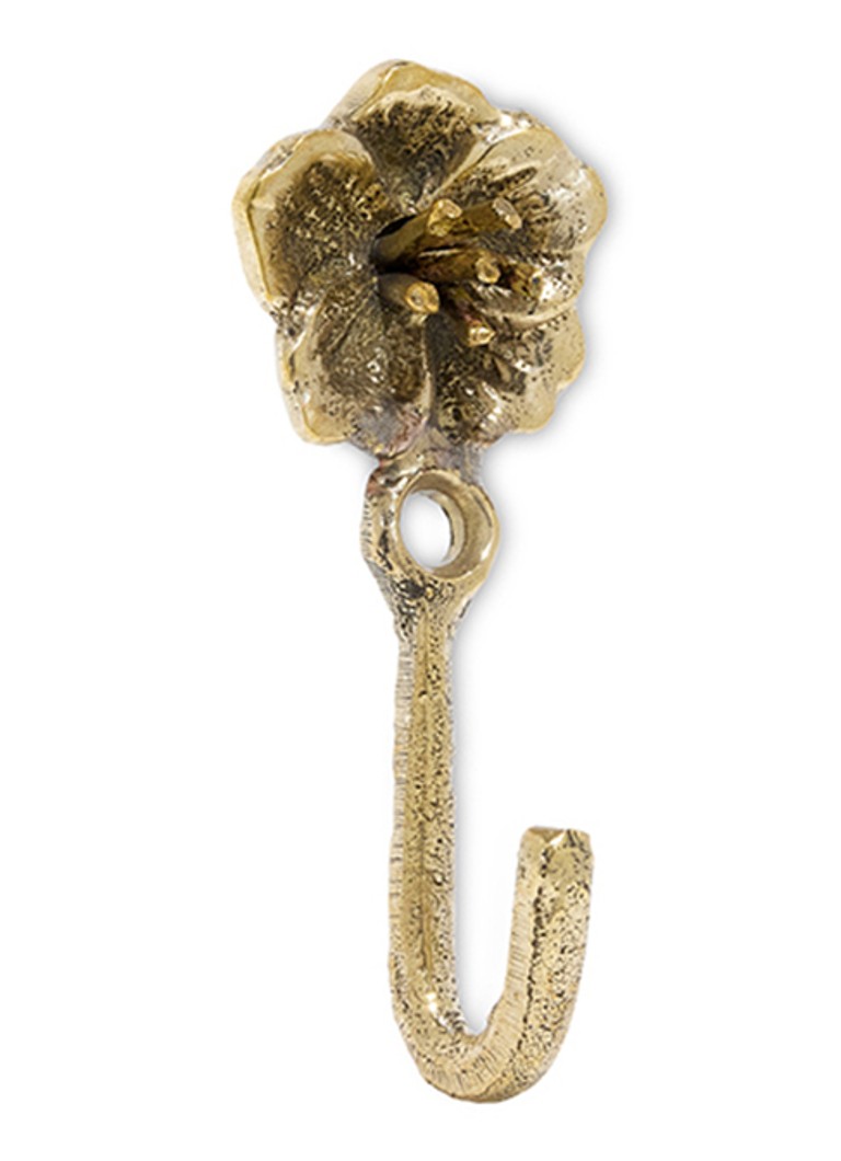 Doing Goods Maisie Flower Mini wandhaak 5 cm Goud - Deal