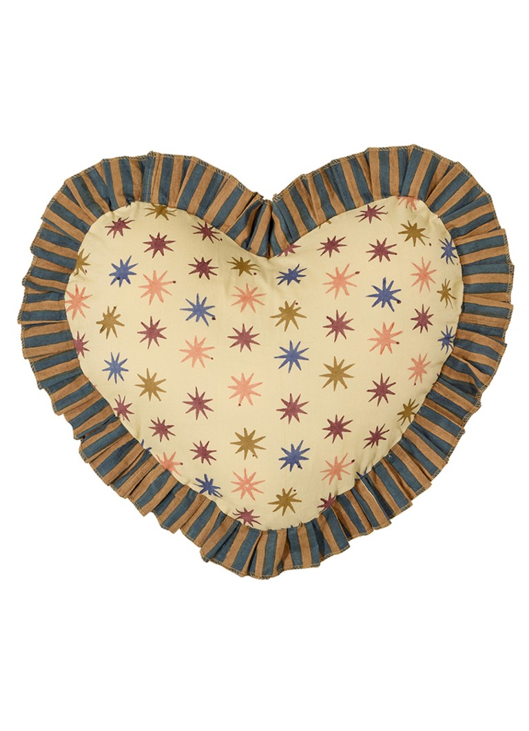Doing Goods Noa Star Heart kussen 50 x 48 cm Creme - Deal