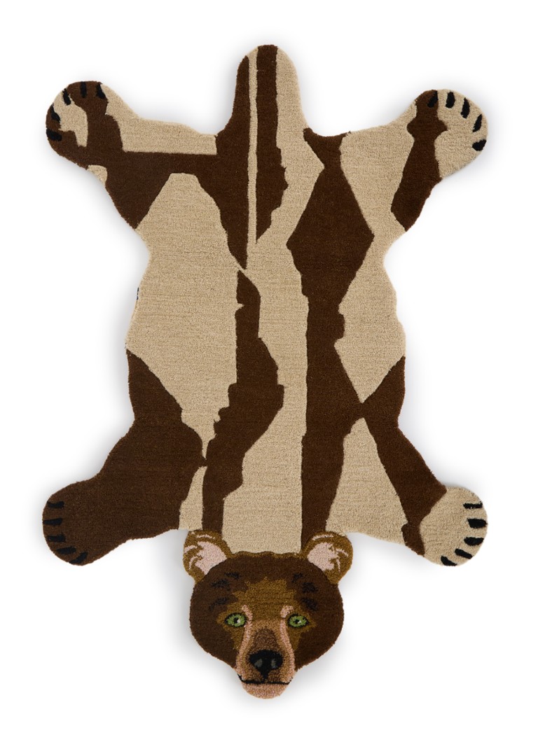 Doing Goods Quin Bear L vloerkleed 145 x 97 cm Bruin - Deal