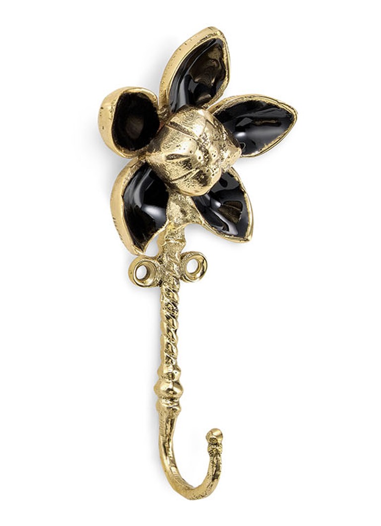 Doing Goods Liv Flower wandhaak 13 cm Brons - Deal