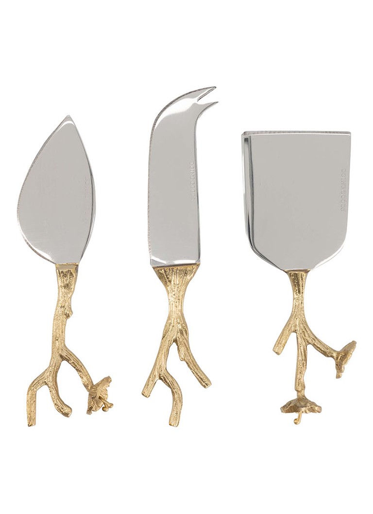 Doing Goods Ava Blossom kaasmes set van 3 in giftbox Brons - Deal