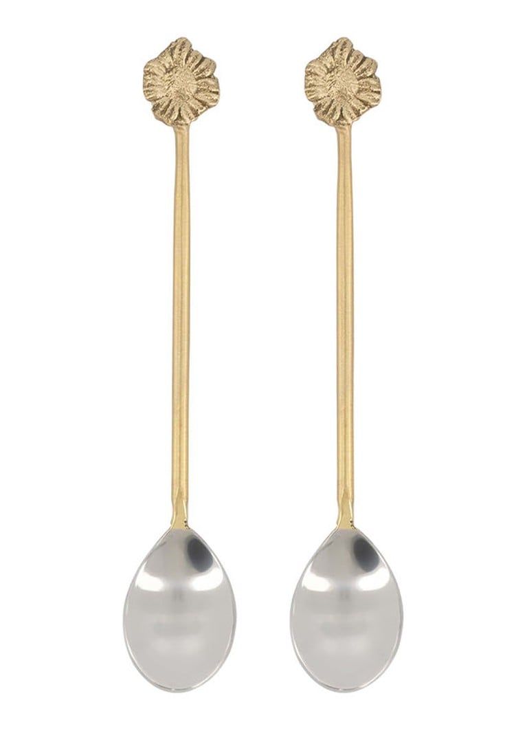 Doing Goods Sunny Sunflower theelepel set van 2 Brons - Deal