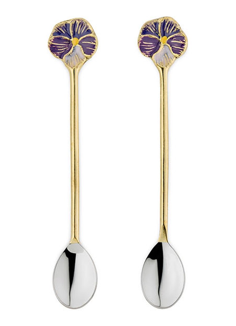 Doing Goods Valery Violet theelepel set van 2 Goud - Deal