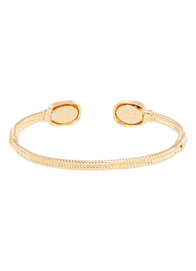 Gas Bijoux Dames Duality Large Scaramouche bangle verguld