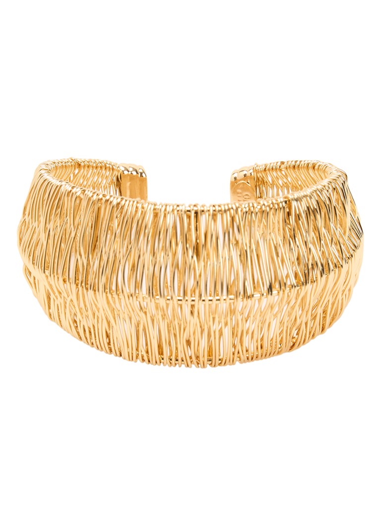 Gas Bijoux Dames Izzia Filea bangle verguld in de kleur Goud, maat: 1MAAT