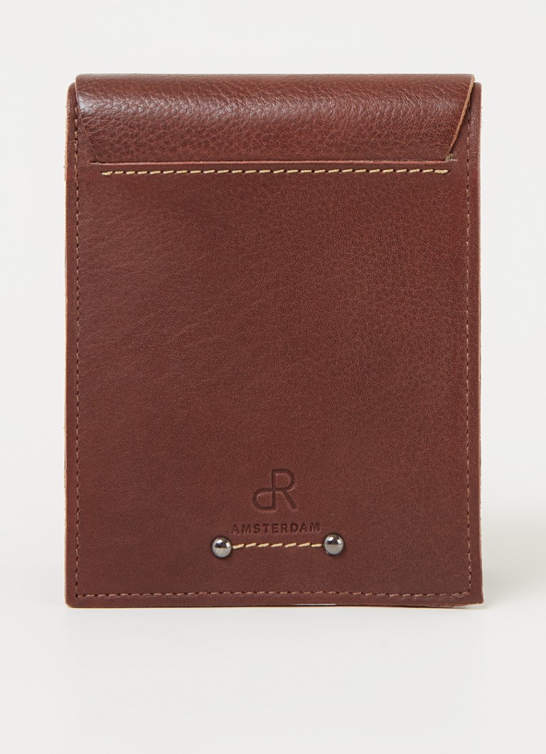 H.J. De Rooy Heren Portemonnee van leer in de kleur Roodbruin, maat: ONE SIZE
