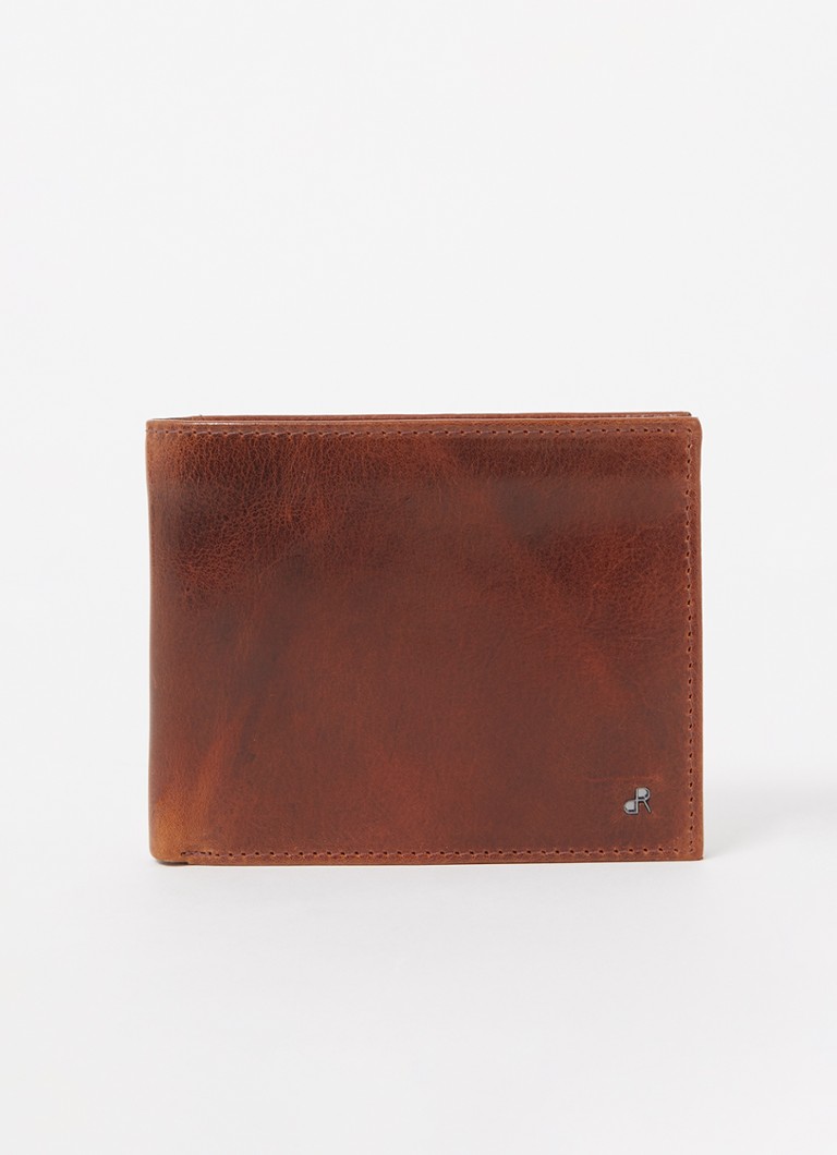 H.J. De Rooy Heren Amsterdam Billfold portemonnee van leer in de kleur Cognac, maat: One Size