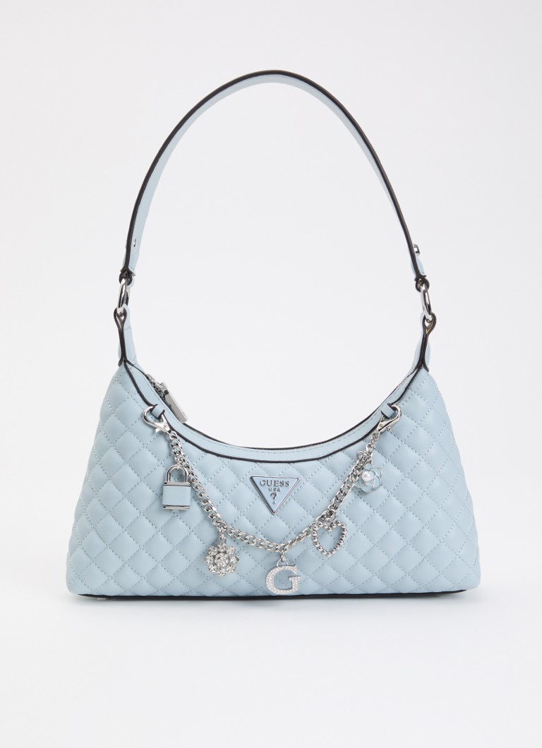 GUESS Dames Everlee schoudertas met quilt patroon