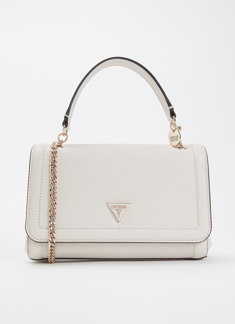 GUESS Dames Noelle I crossbodytas met structuur en verstelbare schouderriem in de kleur Gebroken wit, maat: 1SZ