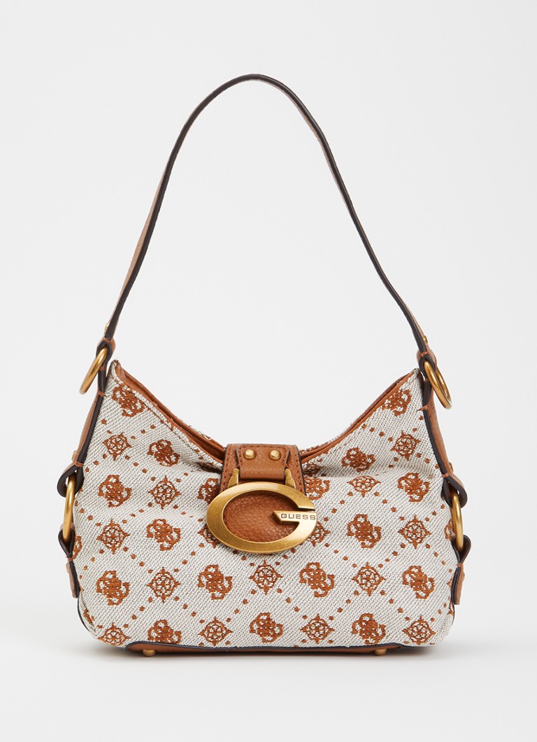 GUESS Dames Camden Mini schoudertas met logoprint