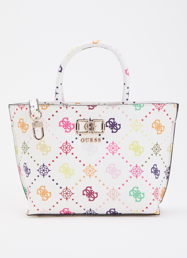 GUESS Dames Emelie Mini handtas met logoprint en afneembare schouderriem