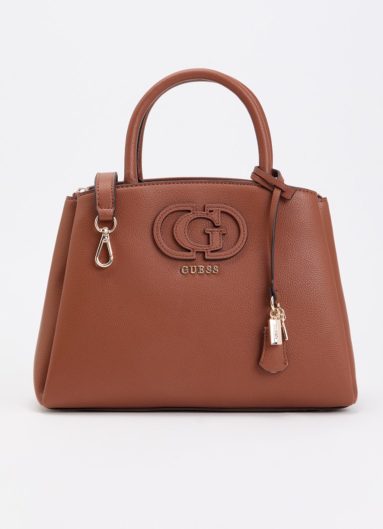 GUESS Dames Isola 3 comp handtas met logo en afneembare schouderriem