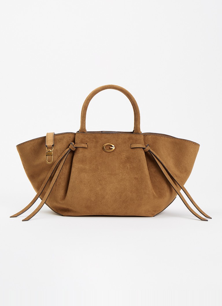 GUESS Dames Allegra Girlfriend handtas met afneembare schouderriem in de kleur Cognac, maat: 1SZ