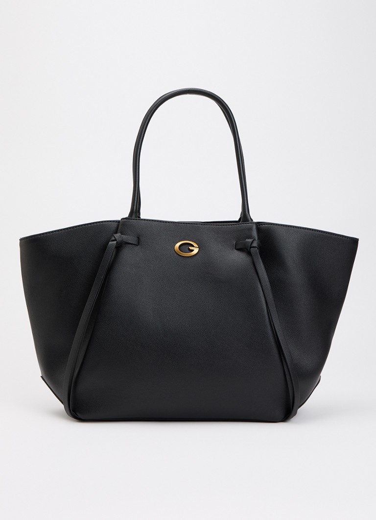 GUESS Dames Allegra Girlfriend shopper met logo in de kleur Zwart, maat: 1SZ