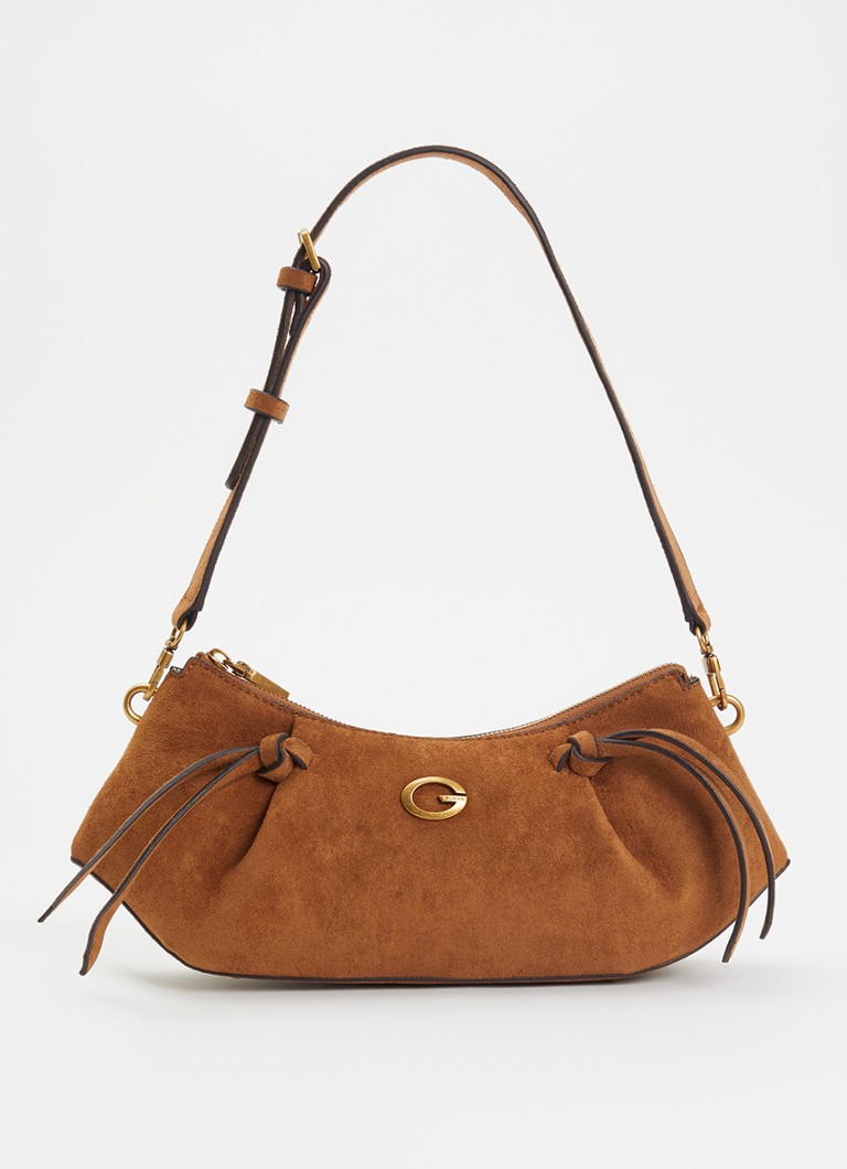 GUESS Dames Allegra schoudertas met logo in de kleur Cognac, maat: 1SZ