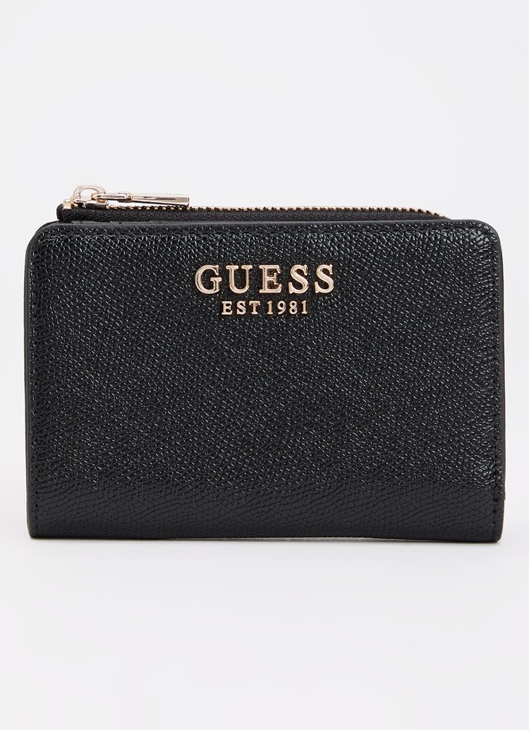 GUESS Dames Amorette portemonnee met logo in de kleur Zwart, maat: 1SZ