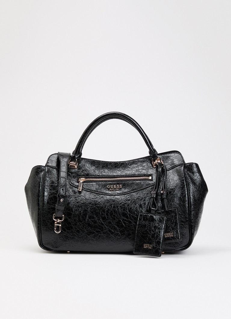 GUESS Dames Antonia handtas met afneembare schouderriem in de kleur Zwart, maat: 1SZ