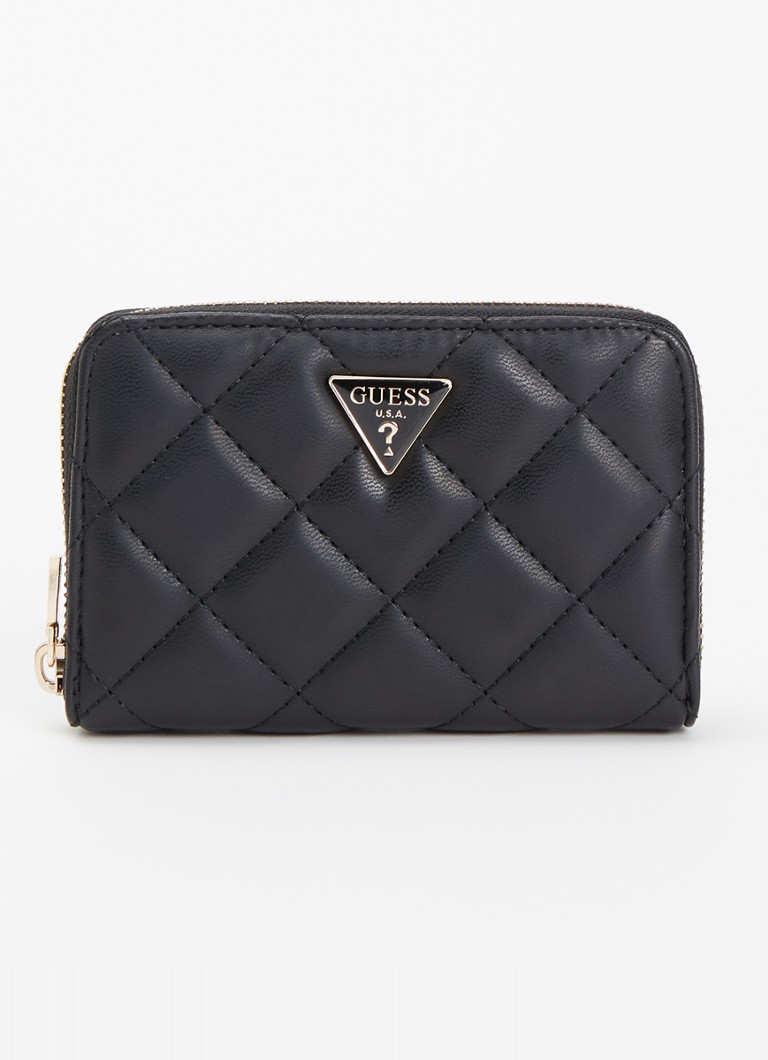 GUESS Dames Juliet M portemonnee van imitatieleer in de kleur Zwart, maat: 1SZ