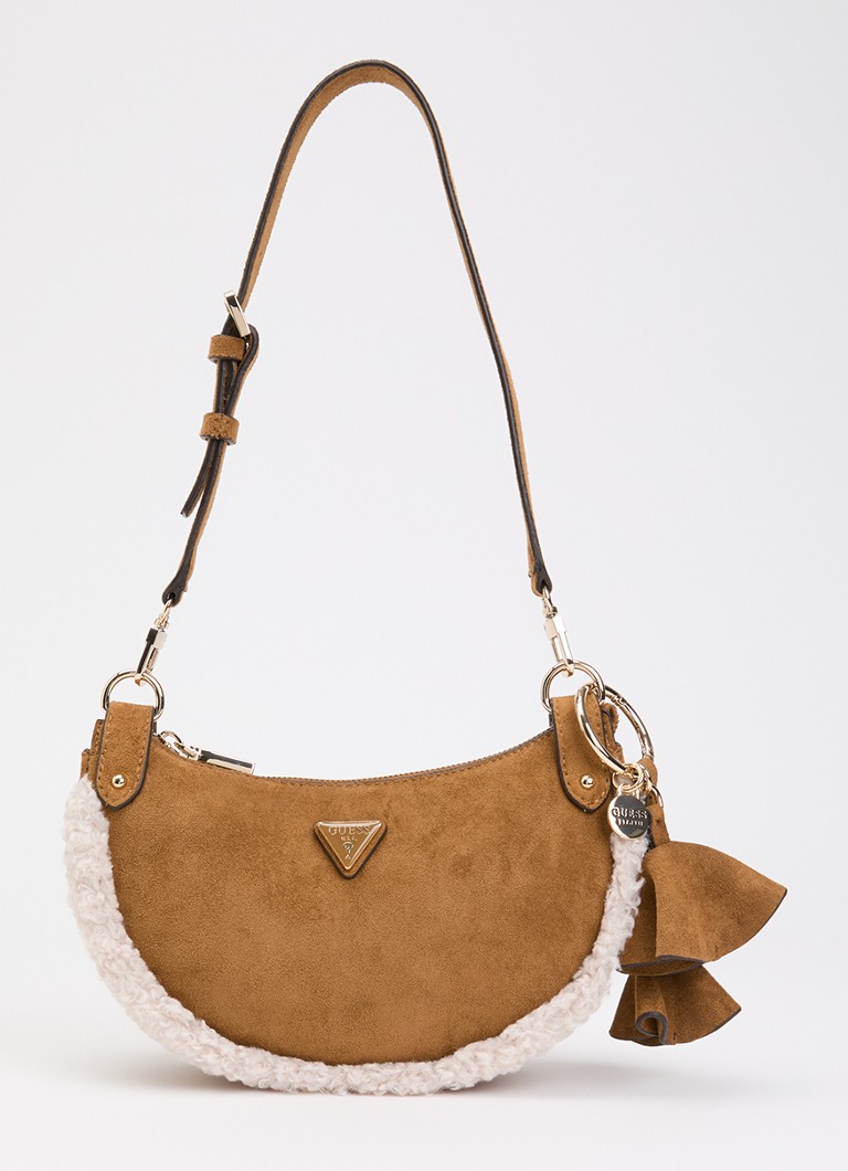 GUESS Dames Katie schoudertas met afneembare schouderriem in de kleur Cognac, maat: 1SZ