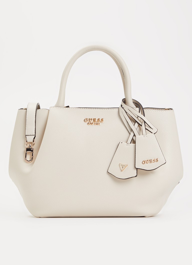 GUESS Dames Amorette schoudertas met verstelbare schouderriem in de kleur Beige, maat: 1SZ