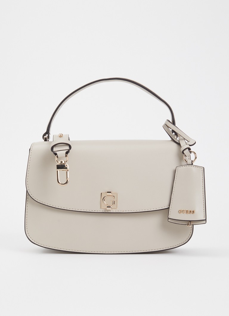 GUESS Dames Amorette handtas met tasbedel en afneembare schouderriem in de kleur Donkerbeige, maat: 1SZ