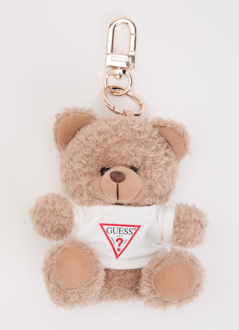 GUESS Dames Bear tasbedel met logo in de kleur Bruin, maat: 1SZ