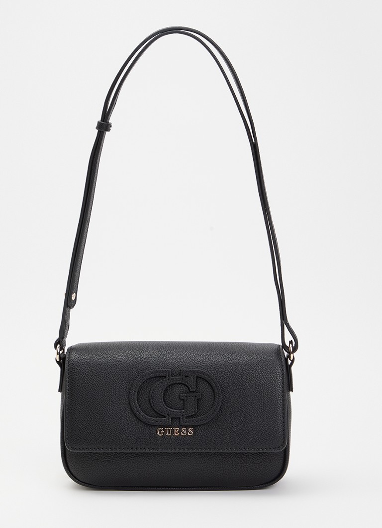 GUESS Dames Isola crossbody tas met logo en verstelbare schouderriem in de kleur Zwart, maat: 1SZ