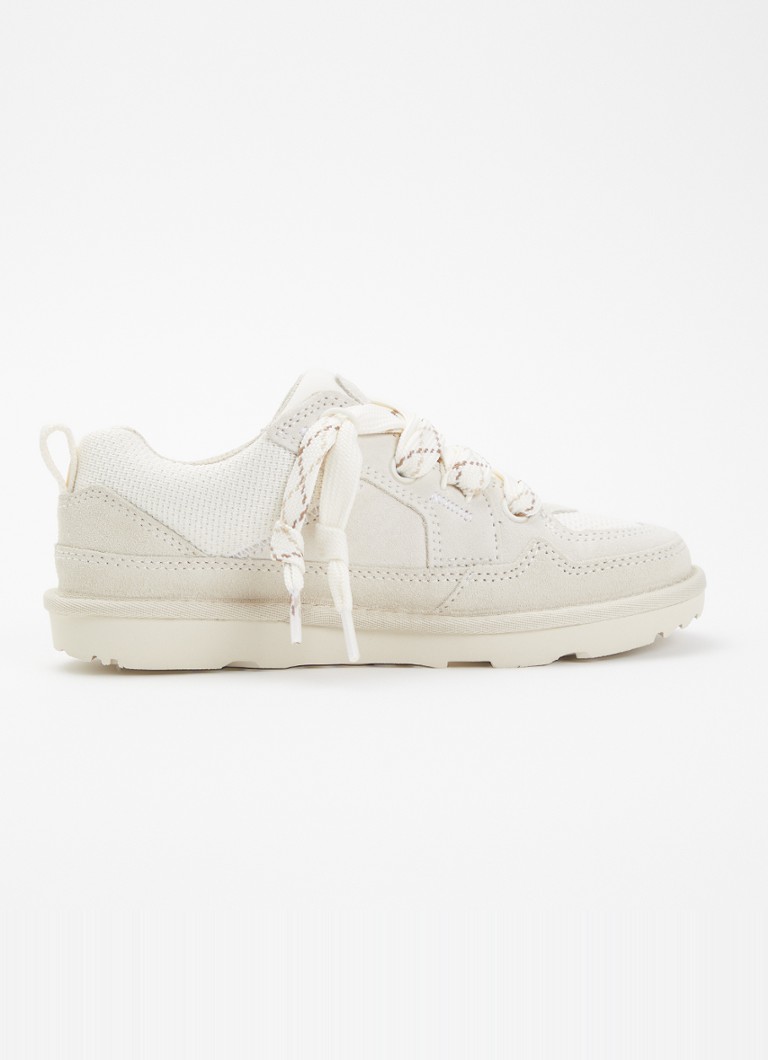 UGG Meisjes Low Lowmel sneaker van suède in de kleur Beige, maat: 33.5