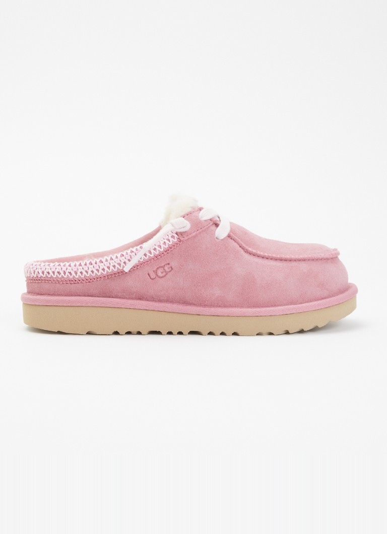 UGG Meisjes Tasman instapper van suède in de kleur Roze, maat: 32.5