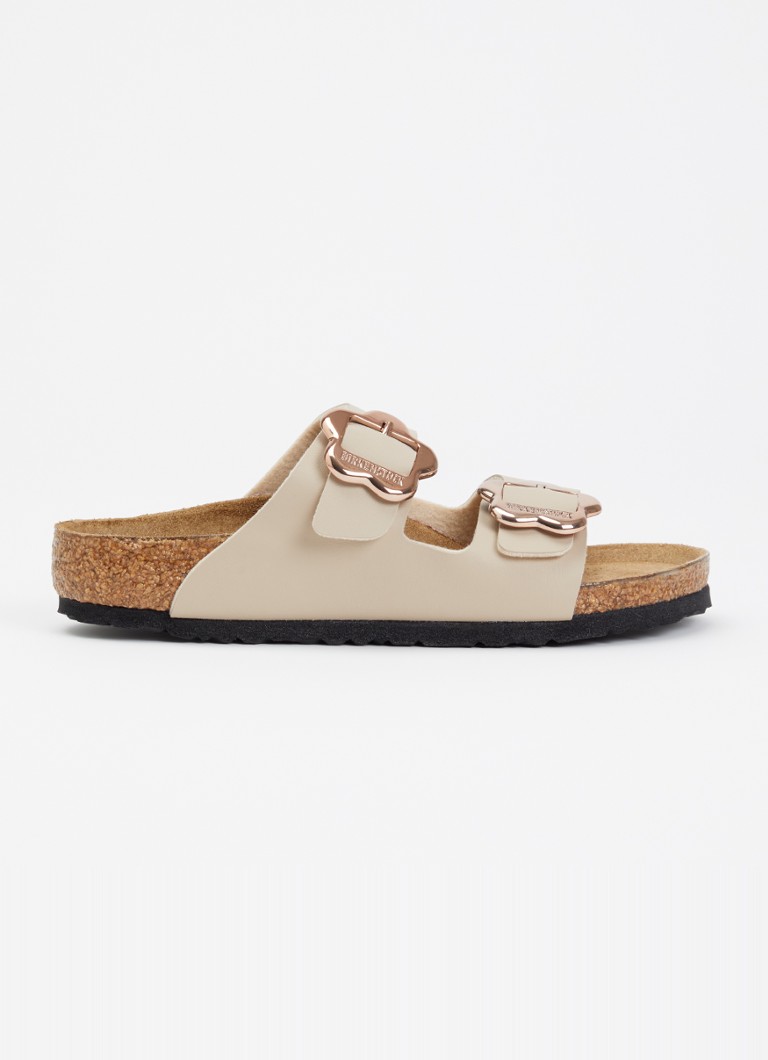 Birkenstock Meisjes Narrow Fit Arizona slipper van leer in de kleur Zand, maat: 30