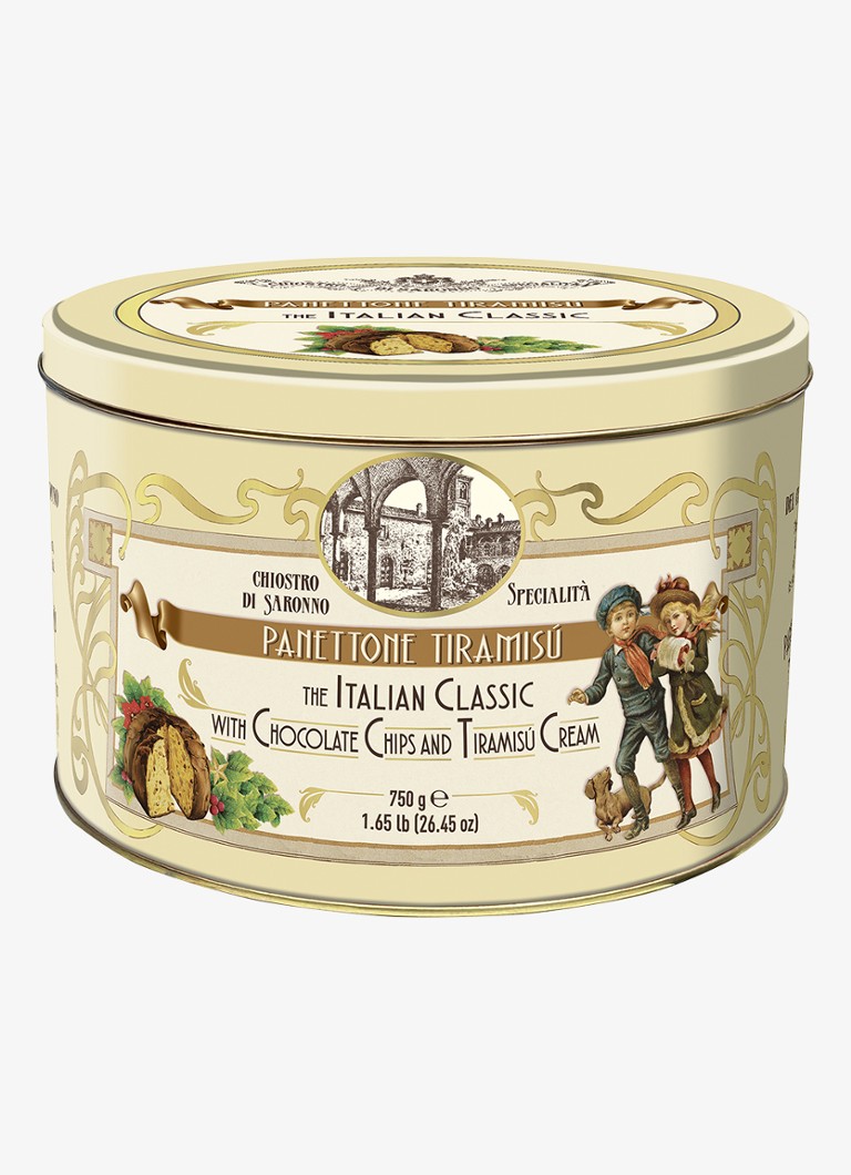 Chiostro di Saronno Panettone Tiramisù in blik 750 gram Beige - Deal