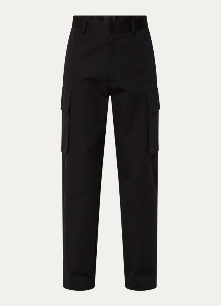 Givenchy Heren Straight fit cargobroek met steekzakken in de kleur Zwart, maat: 48