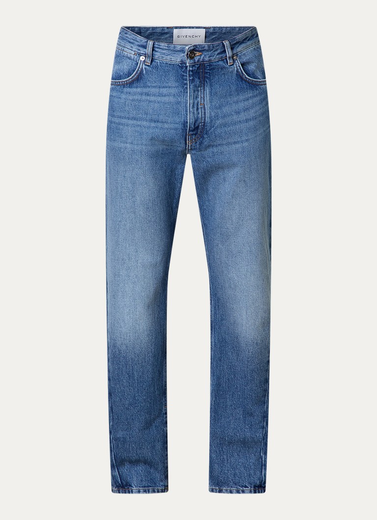 Givenchy Heren Tapered jeans met medium wassing in de kleur Indigo, maat: 34