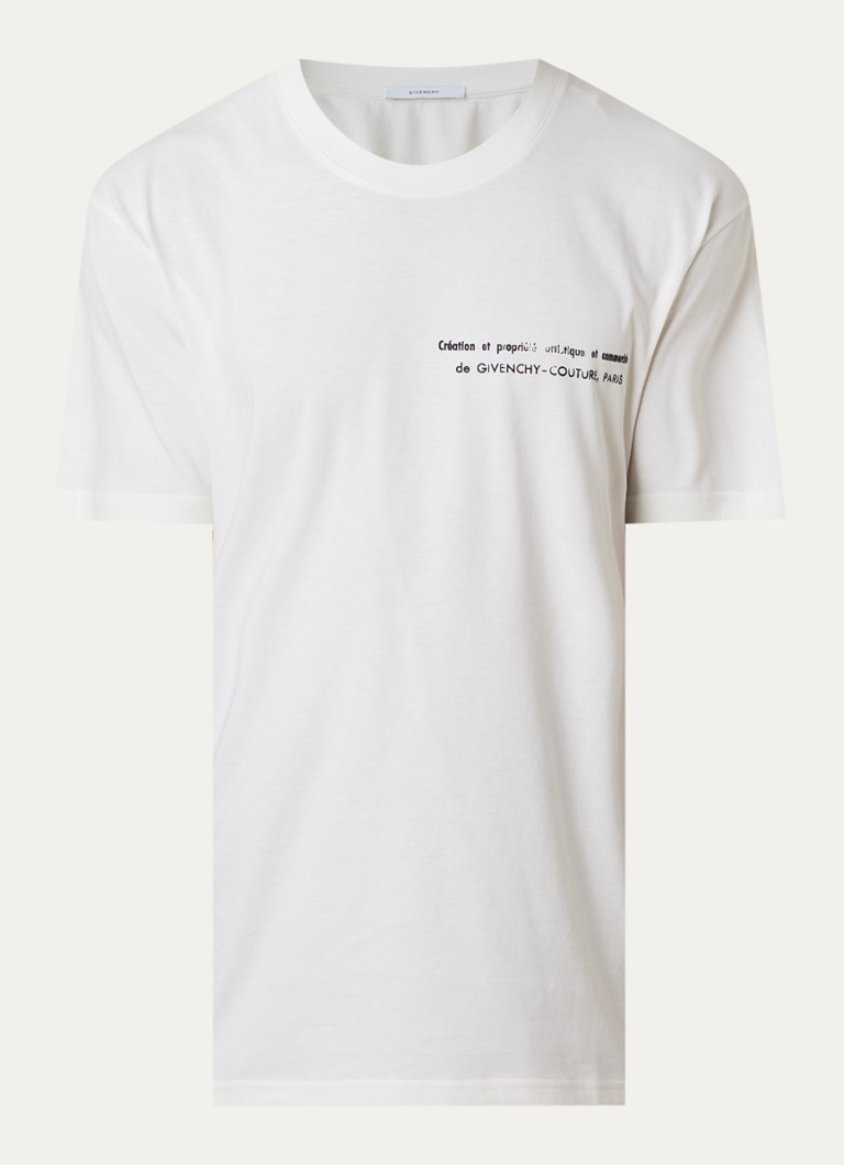 Givenchy Heren T-shirt met print in de kleur Wit, maat: S