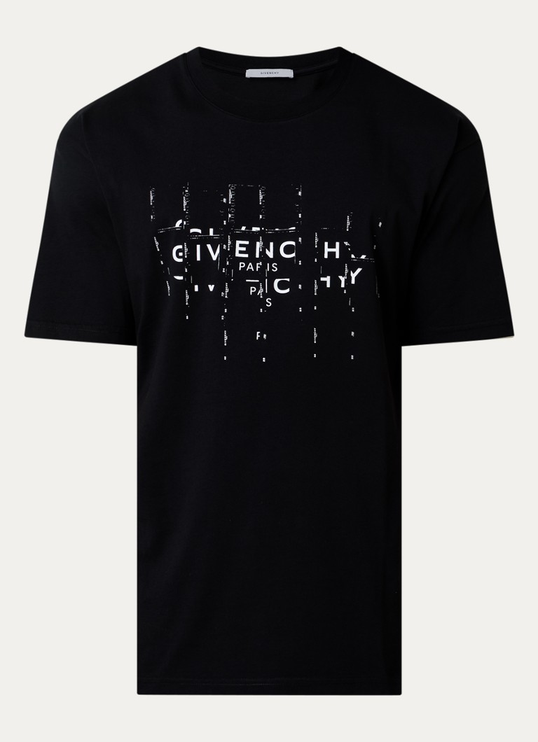 Givenchy Heren T-shirt met logoprint in de kleur Zwart, maat: L