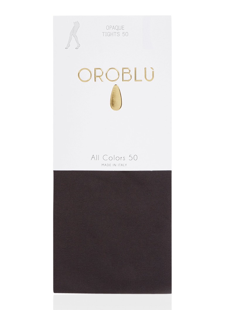 Oroblu Dames All Colours panty in 50 denier black in de kleur Zwart, maat: L/XL