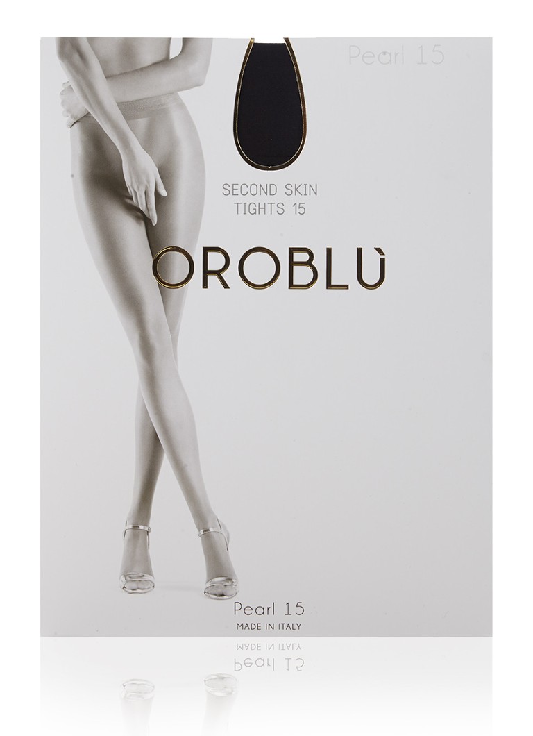 Oroblu Dames Pearl panty in 15 denier in de kleur Zwart, maat: S
