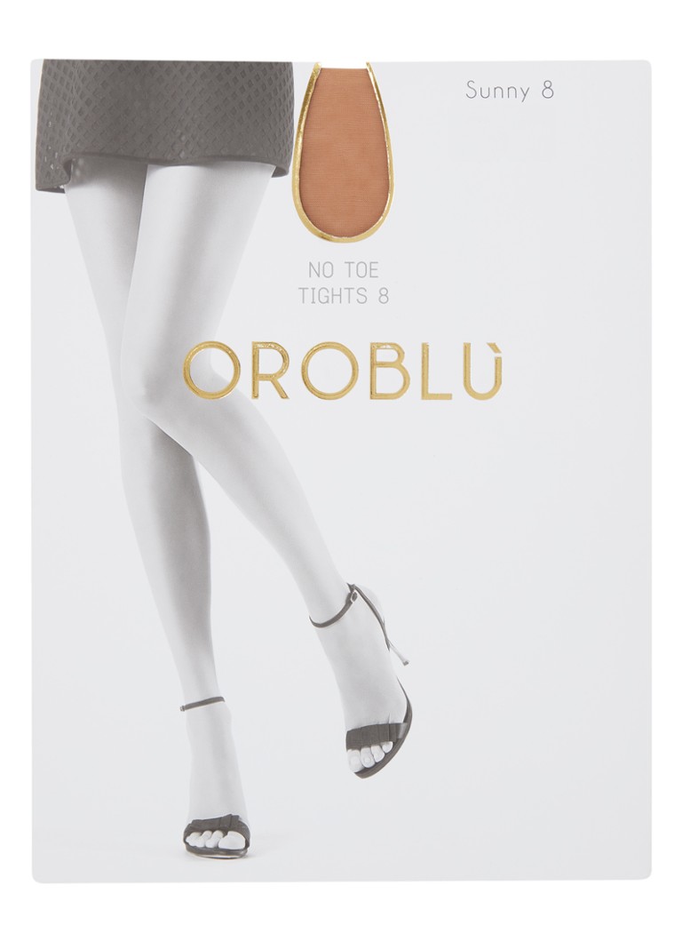 Oroblu Dames Sunny panty in 8 denier in de kleur Donkerbeige, maat: S