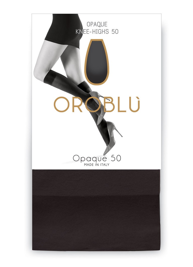 Oroblu Dames Mi-Bas Opaque pantysokken in 50 denier in de kleur Donkerblauw, maat: 1 SIZE