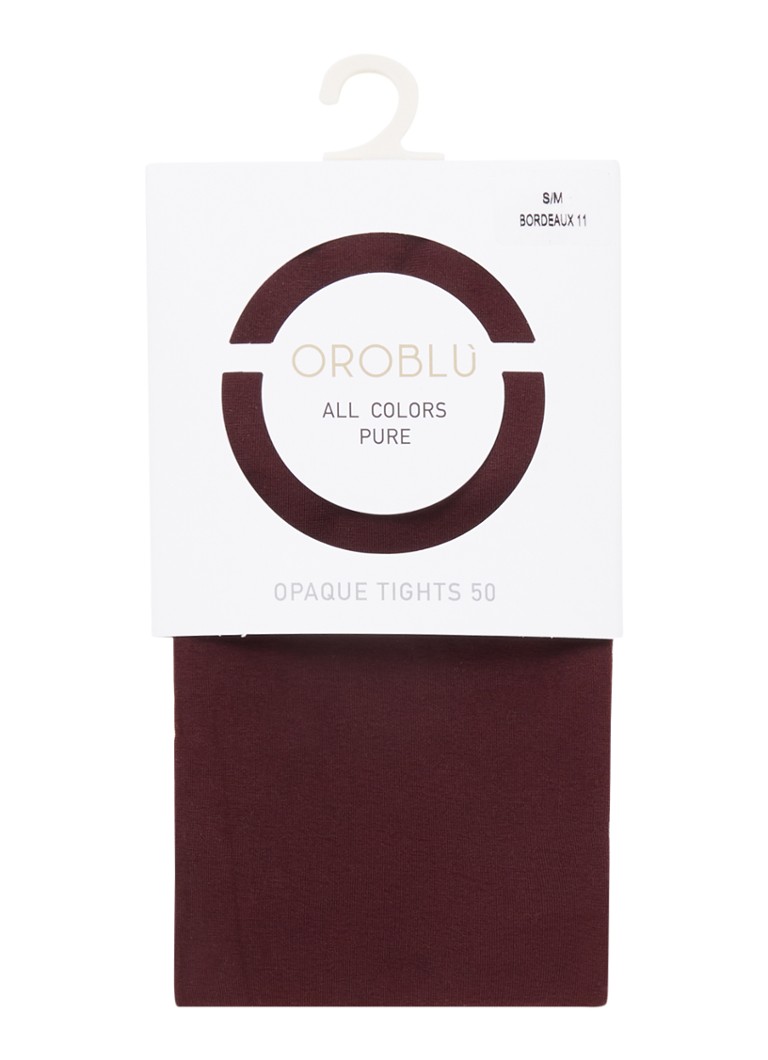 Oroblu Dames All Colors Panty in 50 denier in de kleur Bordeauxrood, maat: S/M