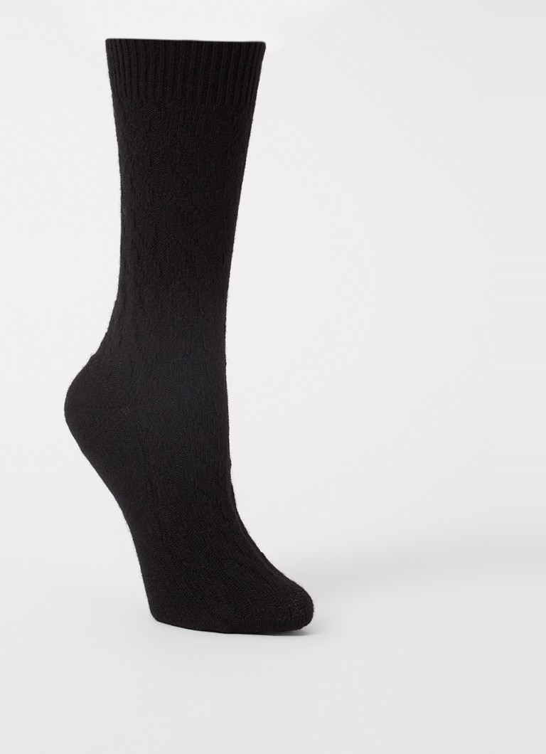 Oroblu Dames Gwen sokken in kasjmierblend in de kleur Zwart, maat: 39/42