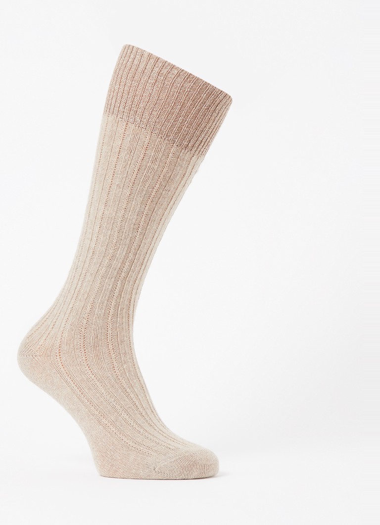 Oroblu Dames Jasmine kniekousen met lurex in de kleur Beige, maat: OS