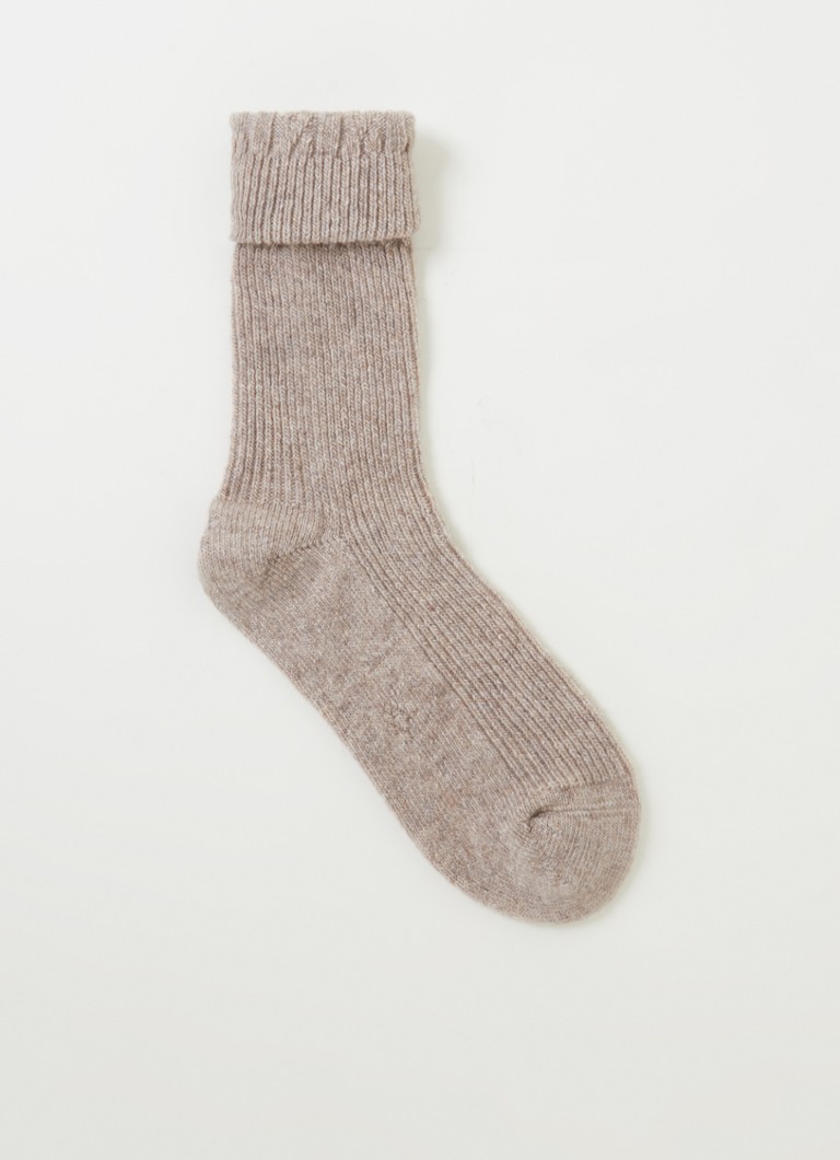 Oroblu Dames Hilda sokken in kasjmierblend in de kleur Beige, maat: 35-38