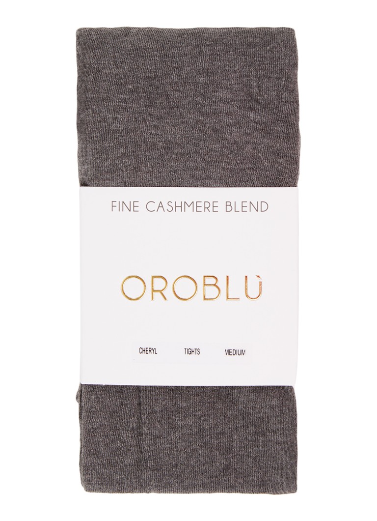 Oroblu Dames Cheryl maillot in kasjmierblend in de kleur Grijsmele, maat: XL