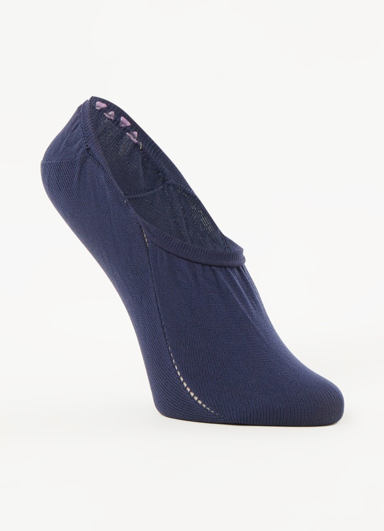 CADA Dames Sneakersokken naadloos in 2-pack in de kleur Blauw, maat: 35-38