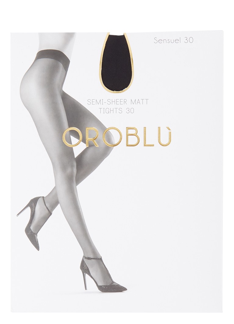 Oroblu Dames Sensuel panty in 30 denier in de kleur Zwart, maat: S