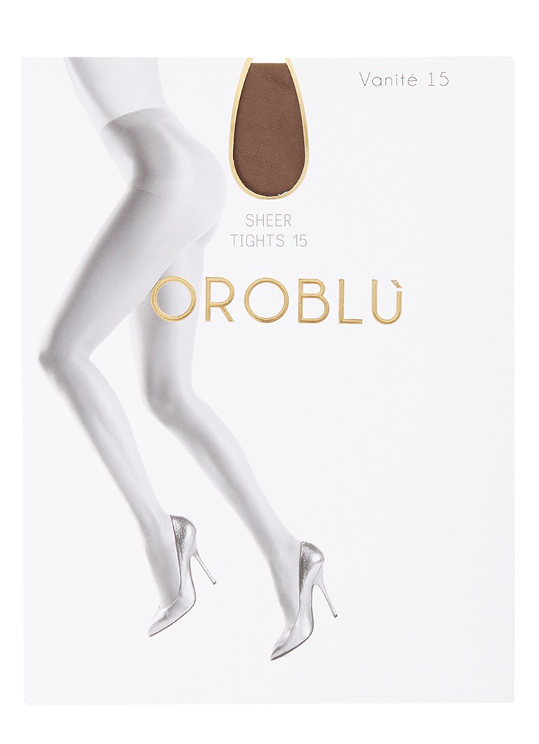 Oroblu Dames Vanité panty in 15 denier in de kleur Bruin, maat: S